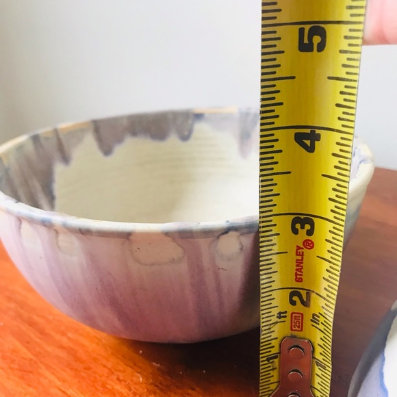 Trio of nesting Signed studio pottery Marion Dalton bowls - Picture 9 of 10